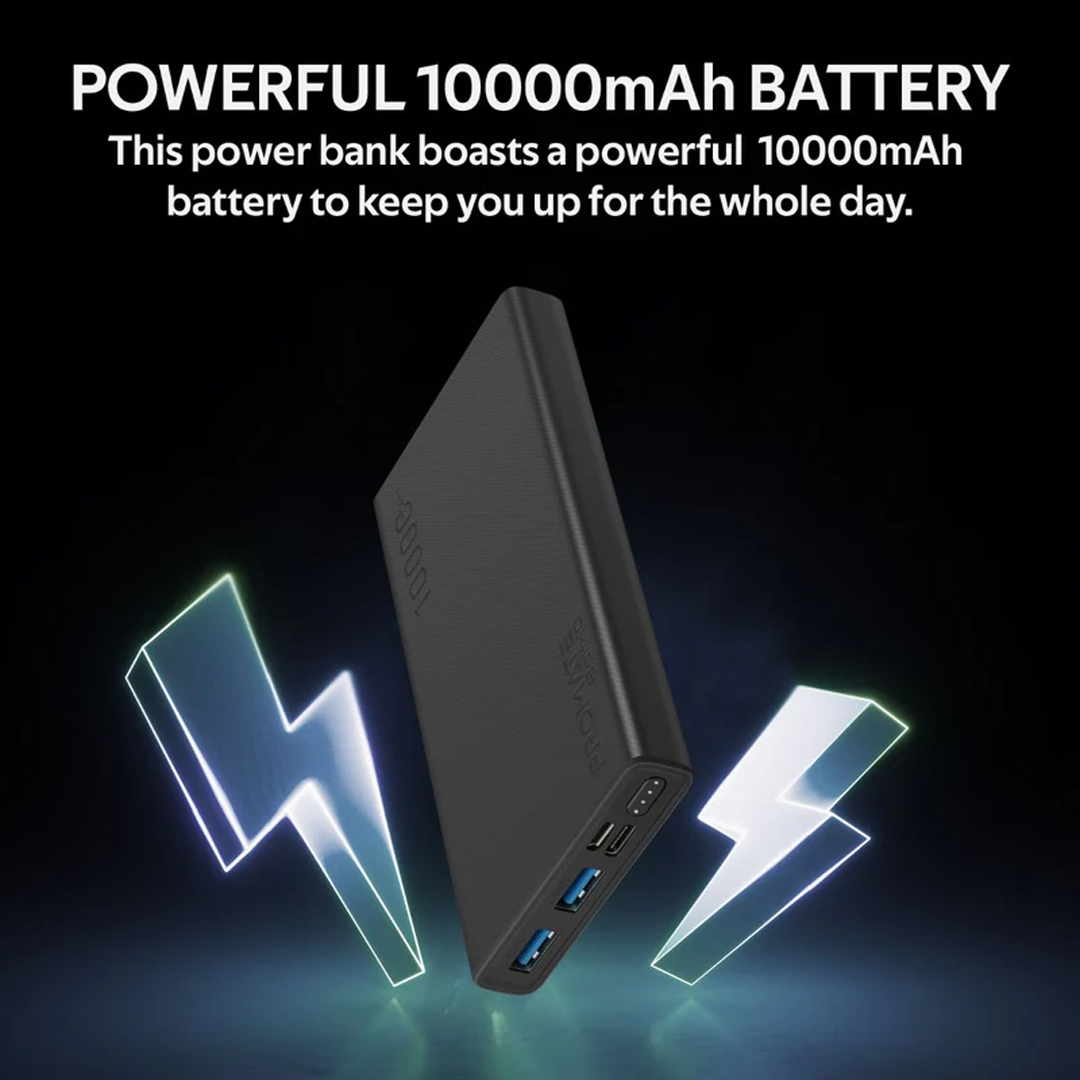 Promate Power Bank 10,000mah Smart Charging with Dual USB Output in Qatar Promate Power Bank 10,000mah Smart Charging with Dual USB Output in Qatar